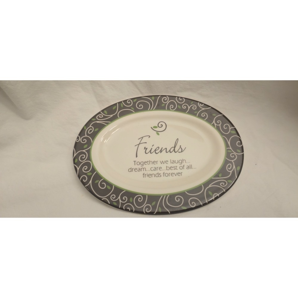 Life's Message Mini Plates w/ Metal Stand-Carson Home Accents "Friends" (#2010)